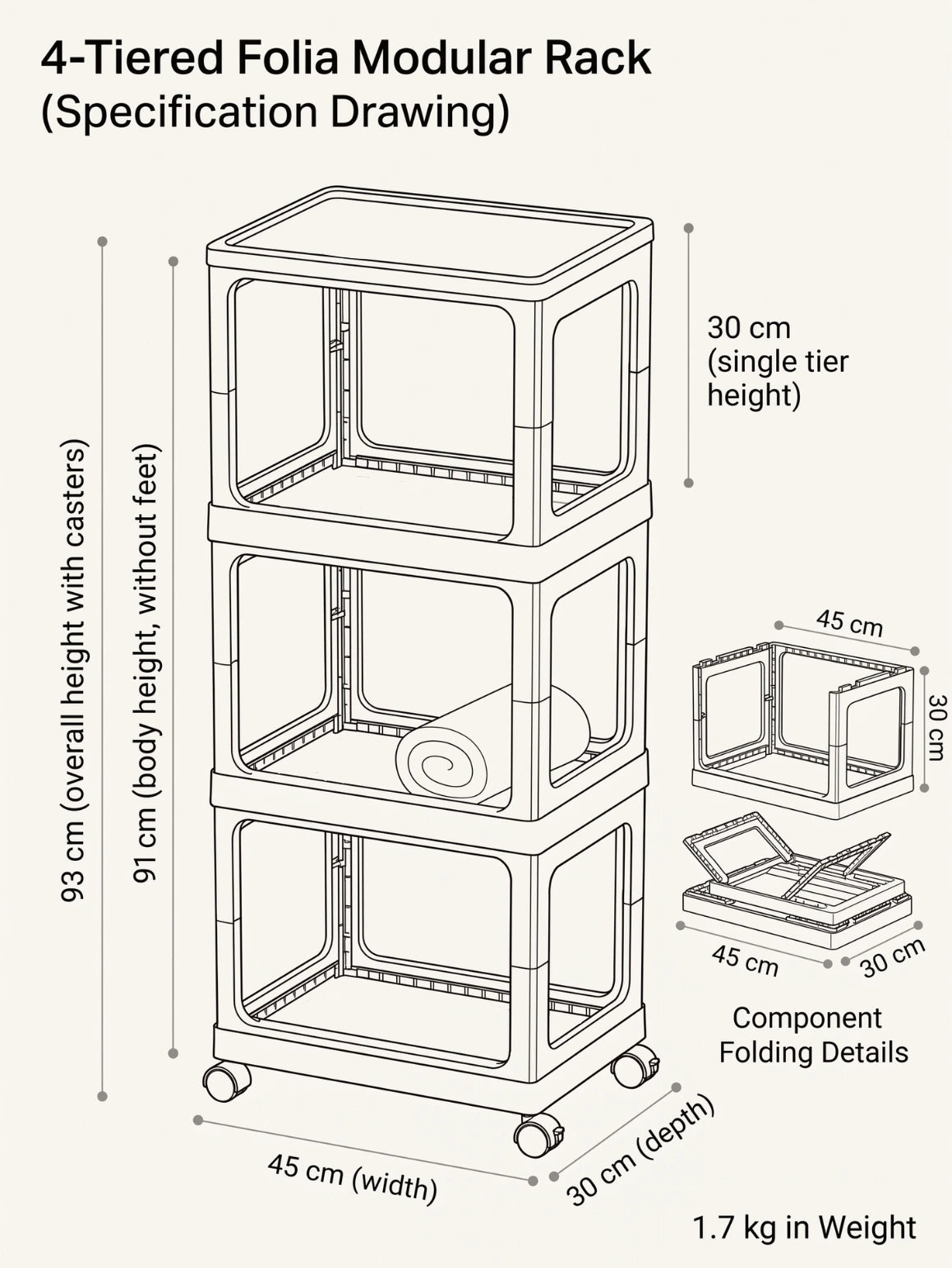 Folia Foldable Rack