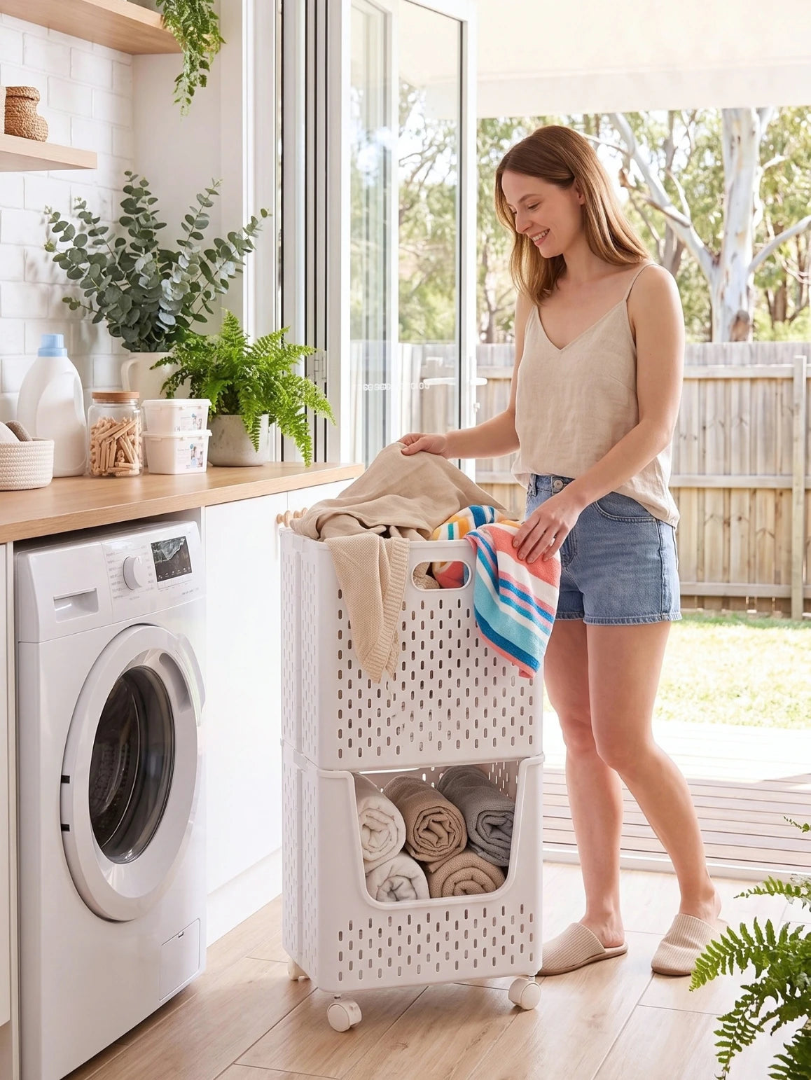 Lida Foldable Laundry Basket