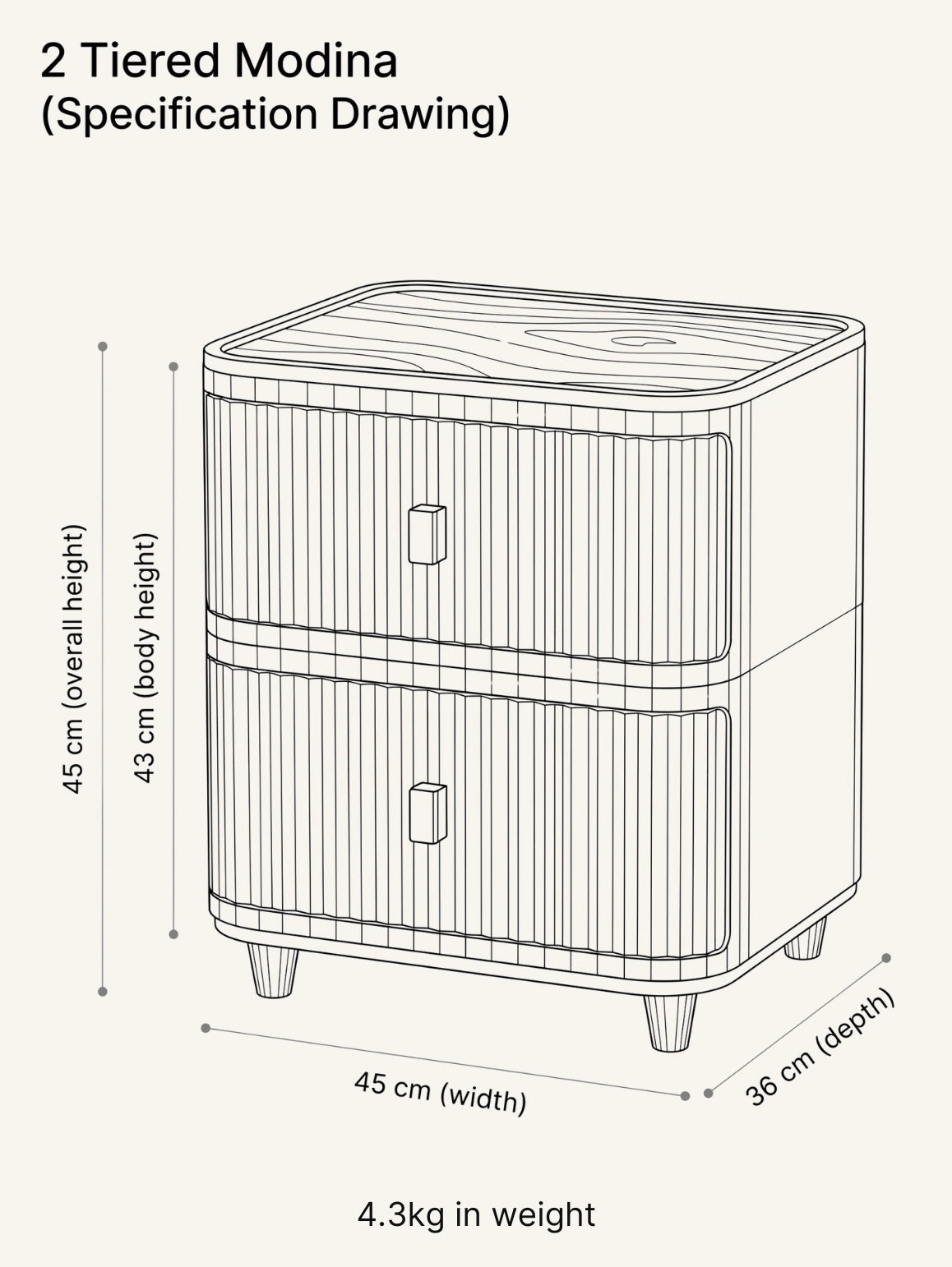 Modina Drawer