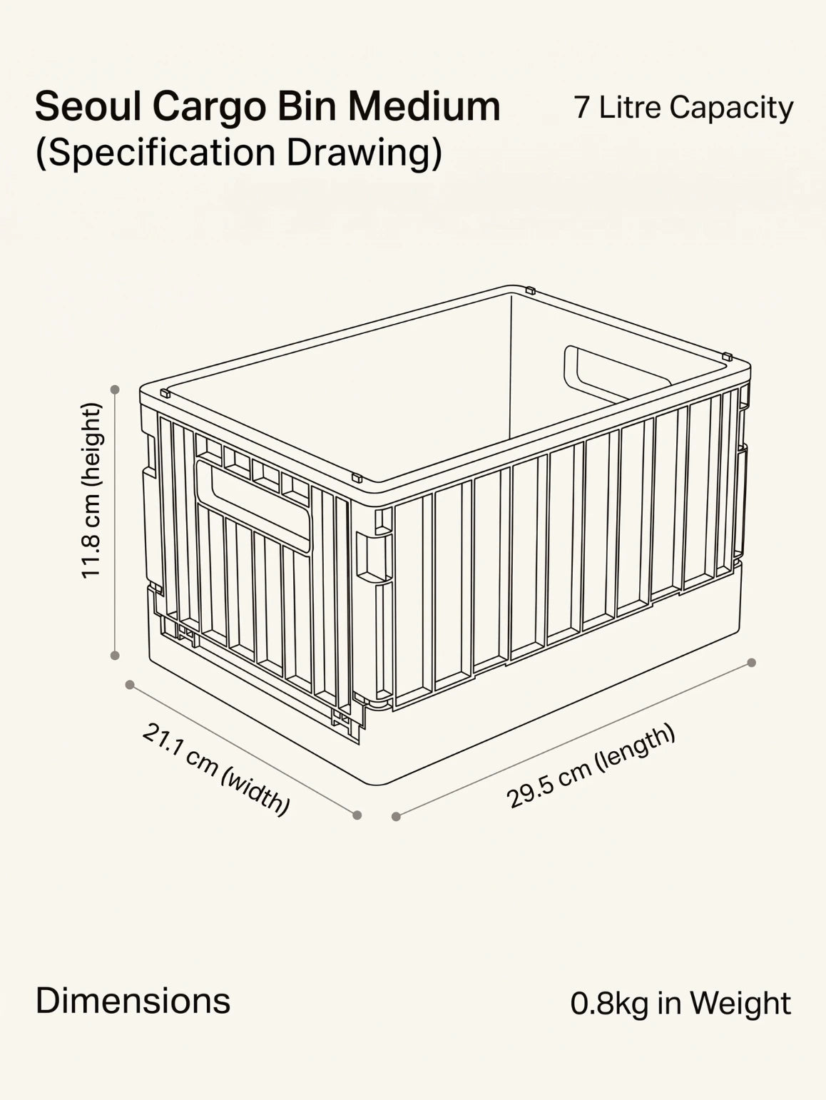 Seoul Foldable Cargo Bin